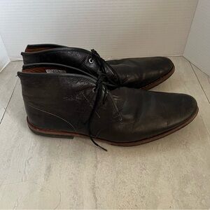 Timberland Boot Company Boots Mens 13 Black Leather Wodehouse Chukka Ankle Lace